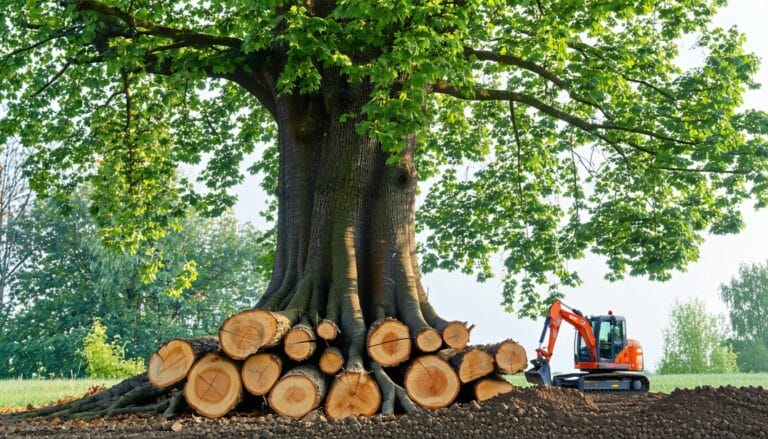 Abattage arbre prix : combien ça coûte
