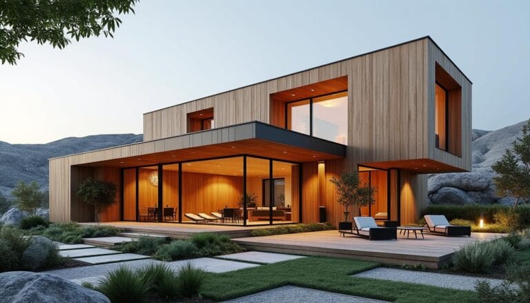Maison en bois moderne : design, avantages et tendances