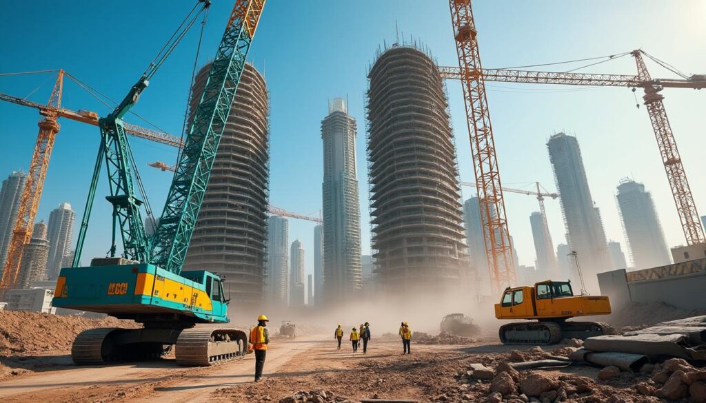 découvrez un chantier colossal en pleine expansion, symbole de progrès et d'innovation dans le domaine de la construction.