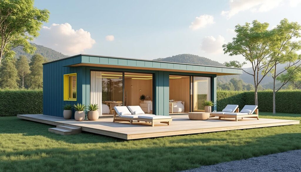 découvrez la tiny house de luxe d'aliexpress avec 4 chambres, un balcon élégant et un prix abordable de moins de 6 300 euros, alliant confort et design compact.