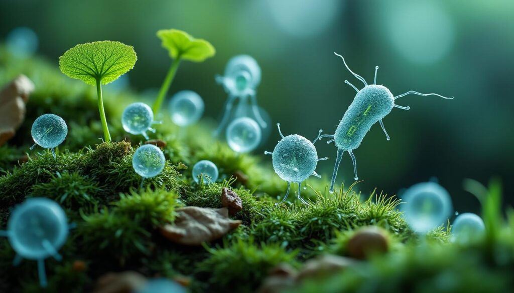 découvrez comment les phages influencent les interactions microbiennes dans les écosystèmes, et leur impact sur l'écologie et la santé environnementale.