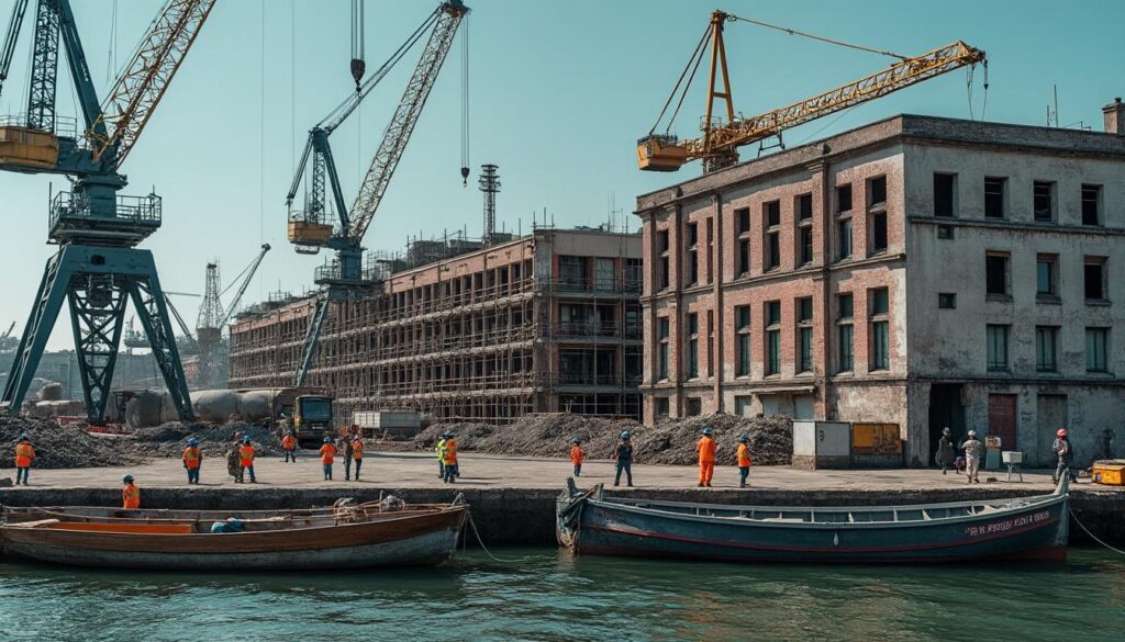 découvrez les travaux en cours sur le quai de la fosse à nantes, un projet urbain au cœur de la ville qui transforme cet espace emblématique.