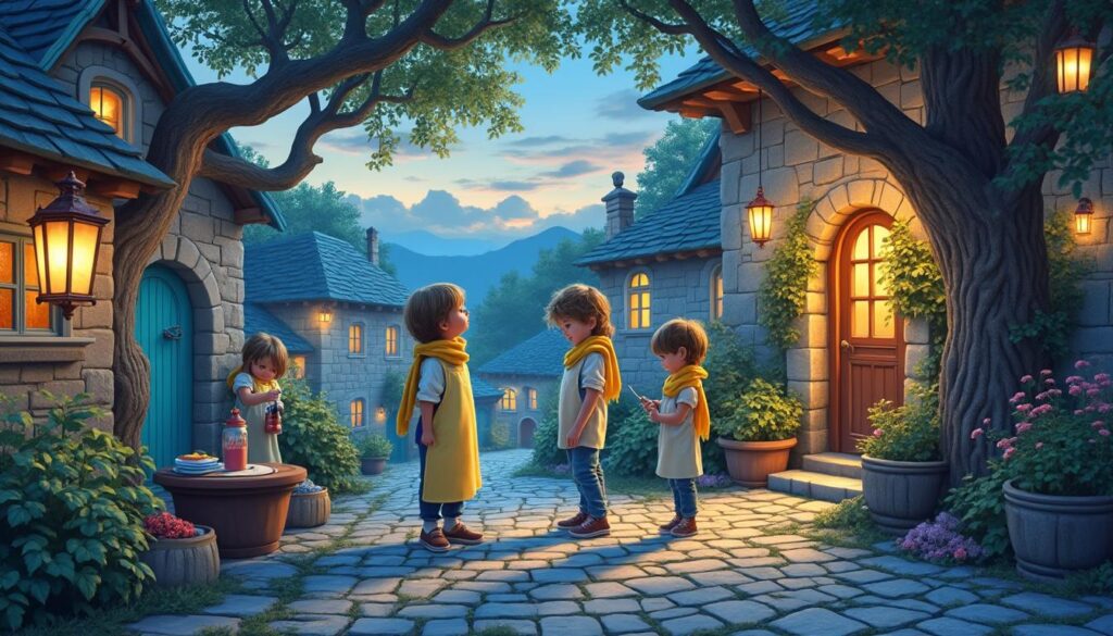 découvrez comment les enfants apportent une touche magique et créative à la décoration du village, transformant chaque coin en un véritable enchantement.