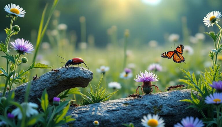 Quand la biomasse locale d’arthropodes diminue, chaque espèce prend toute son importance