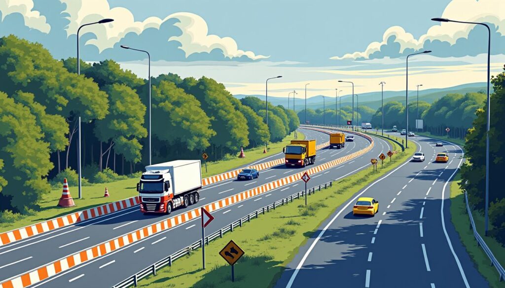 des travaux prolongés sur le périphérique de caen entraîneront des restrictions de circulation importantes pendant plus d'un mois, impactant la mobilité des automobilistes et nécessitant des itinéraires déviés.