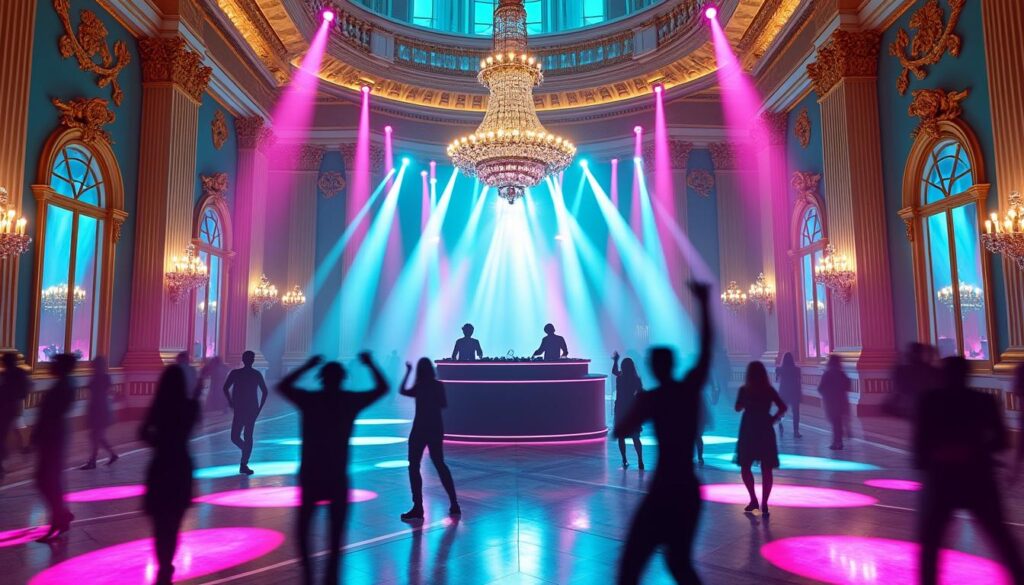 découvrez versailles électro, un événement électrisant avec un line-up 100 % disco, house et funk pour une soirée inoubliable pleine d'énergie et de bonne musique.