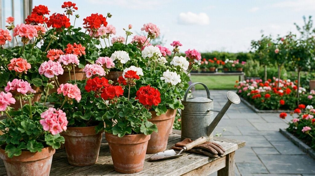 Découvrez nos astuces pour planter et entretenir vos géraniums toute l'année afin de profiter de leurs belles fleurs colorées en toutes saisons.