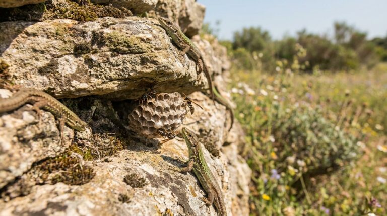 Interaction écologique entre lézards des murailles et guêpes Polistes : une étude de terrain par ALLO FRELONS