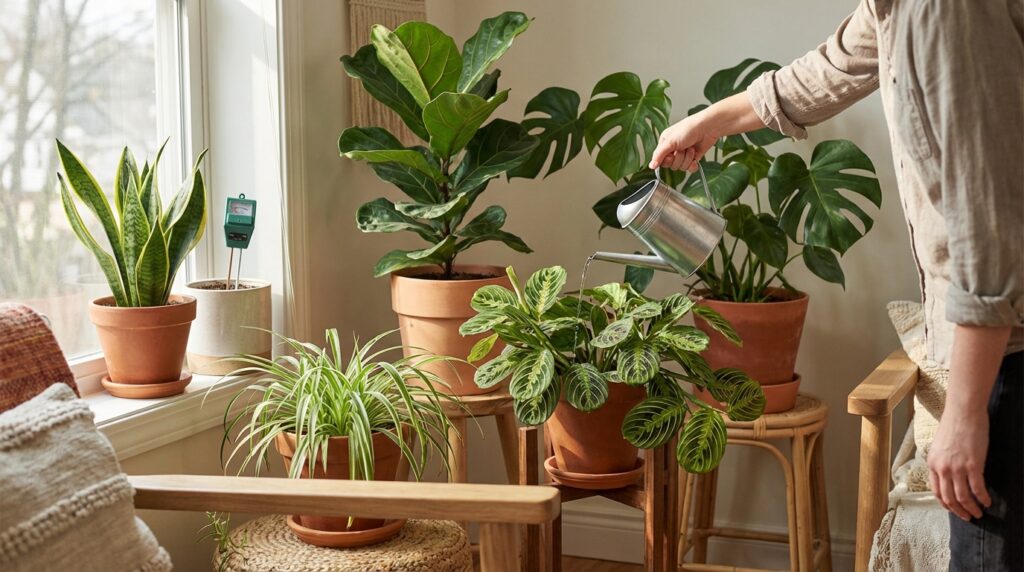 découvrez comment arroser efficacement vos plantes d'intérieur avec nos astuces pratiques pour prévenir les risques liés à l'excès d'eau et assurer leur santé.