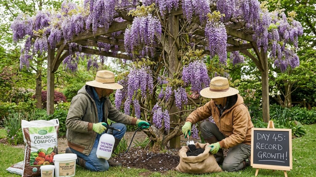 découvrez le secret incroyable des jardiniers pour faire pousser une glycine géante rapidement et facilement. astuces et conseils pour un jardin exceptionnel en un temps record !