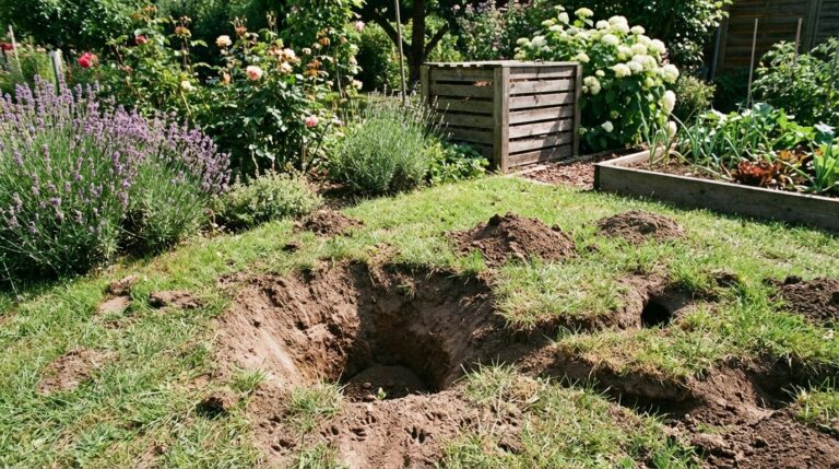 Trou dans le jardin : comprendre les causes et trouver des solutions efficaces