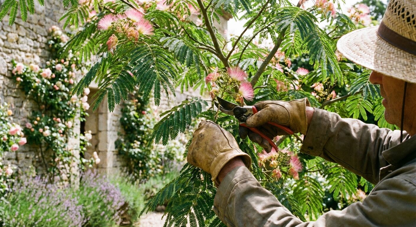 Découvrez comment planter et entretenir l'Albizia julibrissin, aussi appelé arbre à soie, avec nos conseils pratiques pour un jardin magnifique et fleuri.