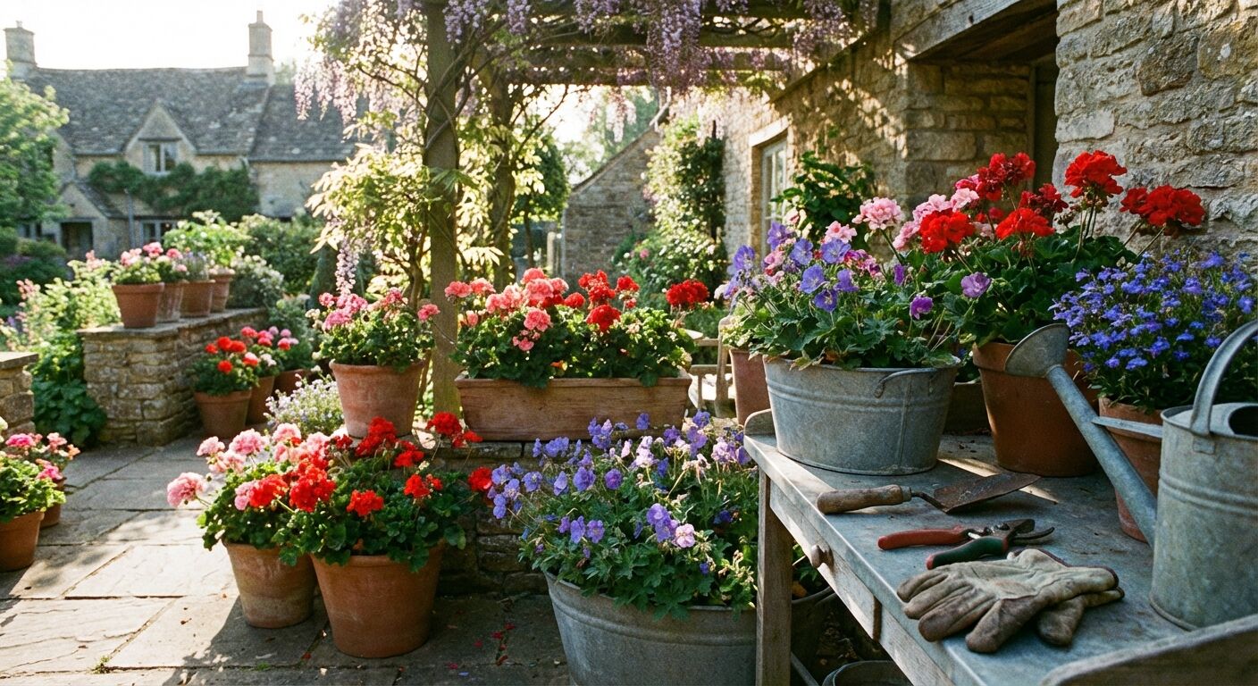 Découvrez nos astuces pratiques pour planter et entretenir vos géraniums toute l'année, afin de profiter de fleurs éclatantes et d'un jardin coloré en toutes saisons.