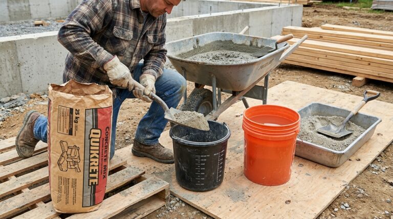 Comment doser parfaitement mortier et béton avec un sac de 25 kg : guide pratique et astuces
