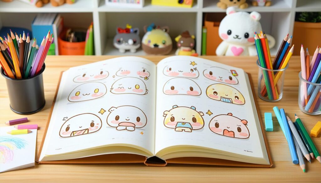 apprenez à dessiner des personnages kawaii facilement grâce à ce guide simple et amusant, parfait pour débutants souhaitant créer des dessins adorables étape par étape.
