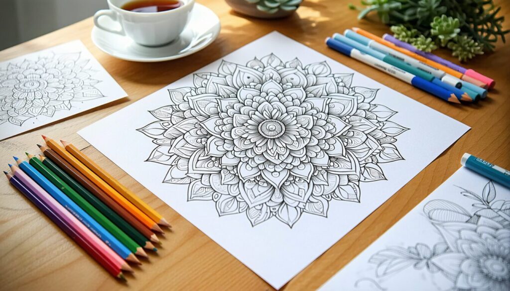 découvrez le coloriage mandala, une activité créative et apaisante qui stimule la concentration et favorise la détente intérieure.