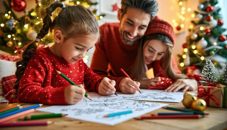 Coloriage de Noël : Activités créatives pour petits & grands