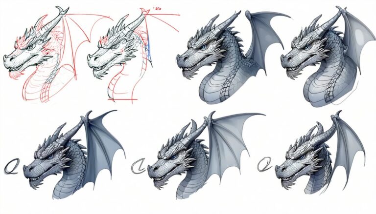 Dragon dessin : Guide fascinant étape par étape