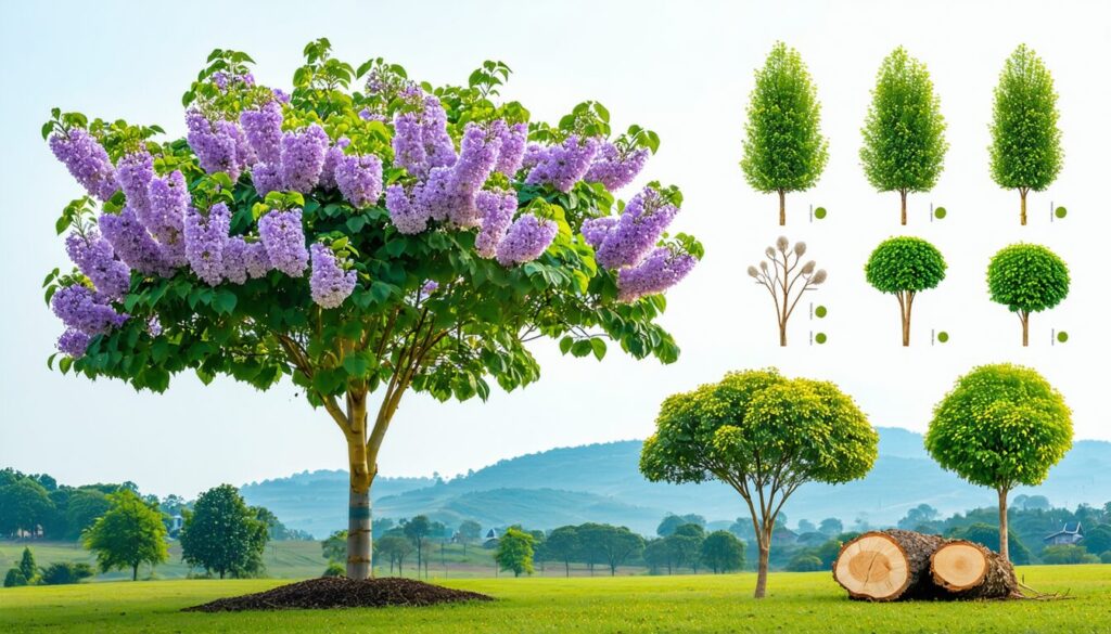 découvrez tout sur l'arbre paulownia : croissance rapide, caractéristiques et utilisations variées dans l'industrie et le jardinage.