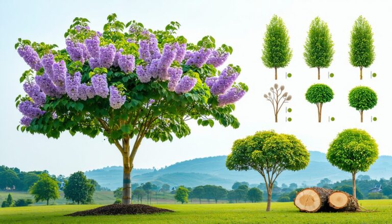 Tout savoir sur l'arbre paulownia : croissance rapide et utilisations