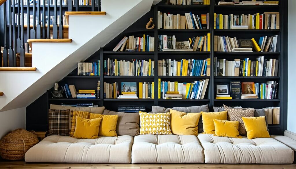 découvrez comment exploiter l’espace secret sous votre escalier pour optimiser votre intérieur avec des idées astucieuses et décoratives.